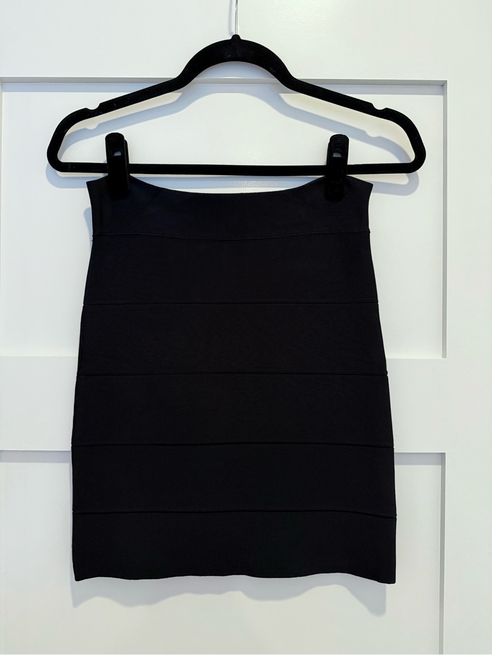 BCBGMaxAzria Black Bandage Mini Skirt